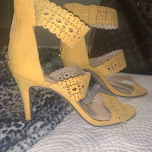 Yellow Jessica Simpson heels